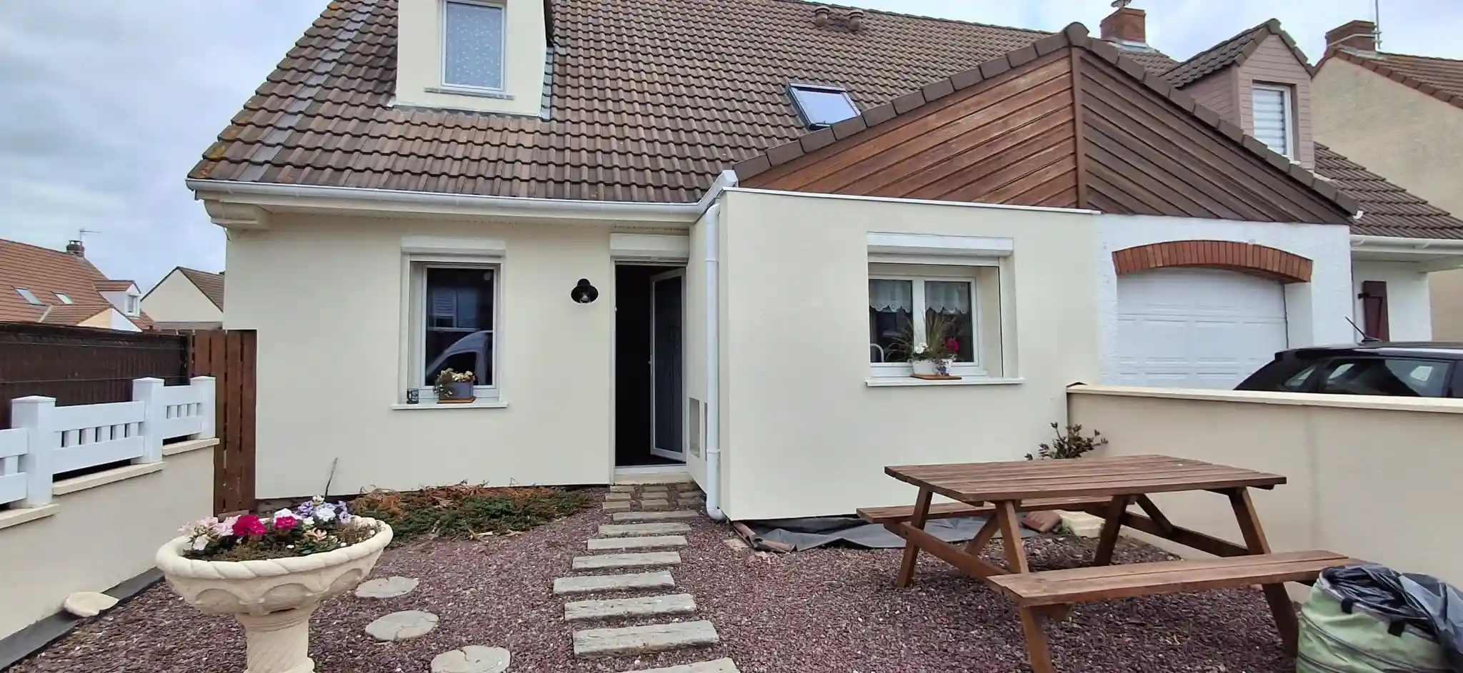 Vue extérieure de la maison à arras