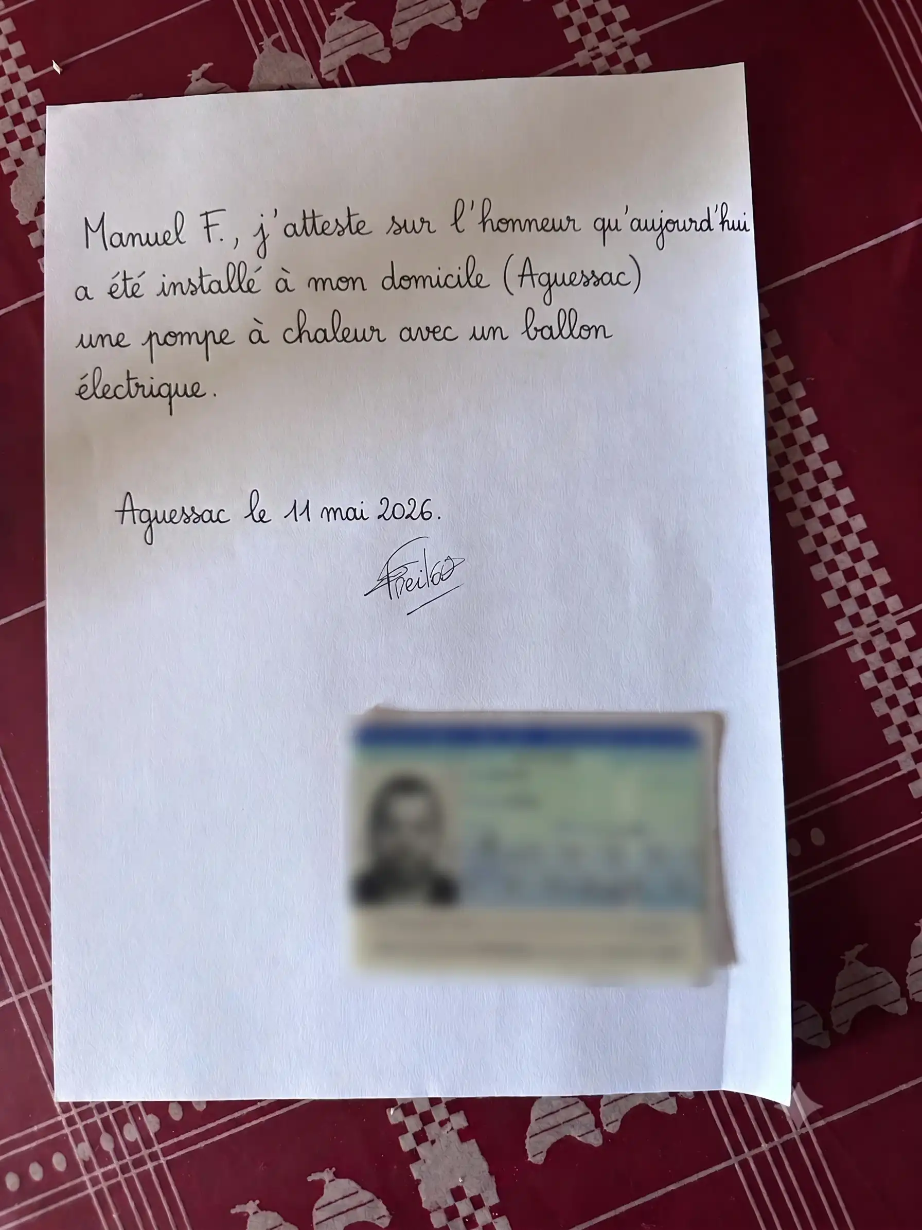 Avis client à aguessac