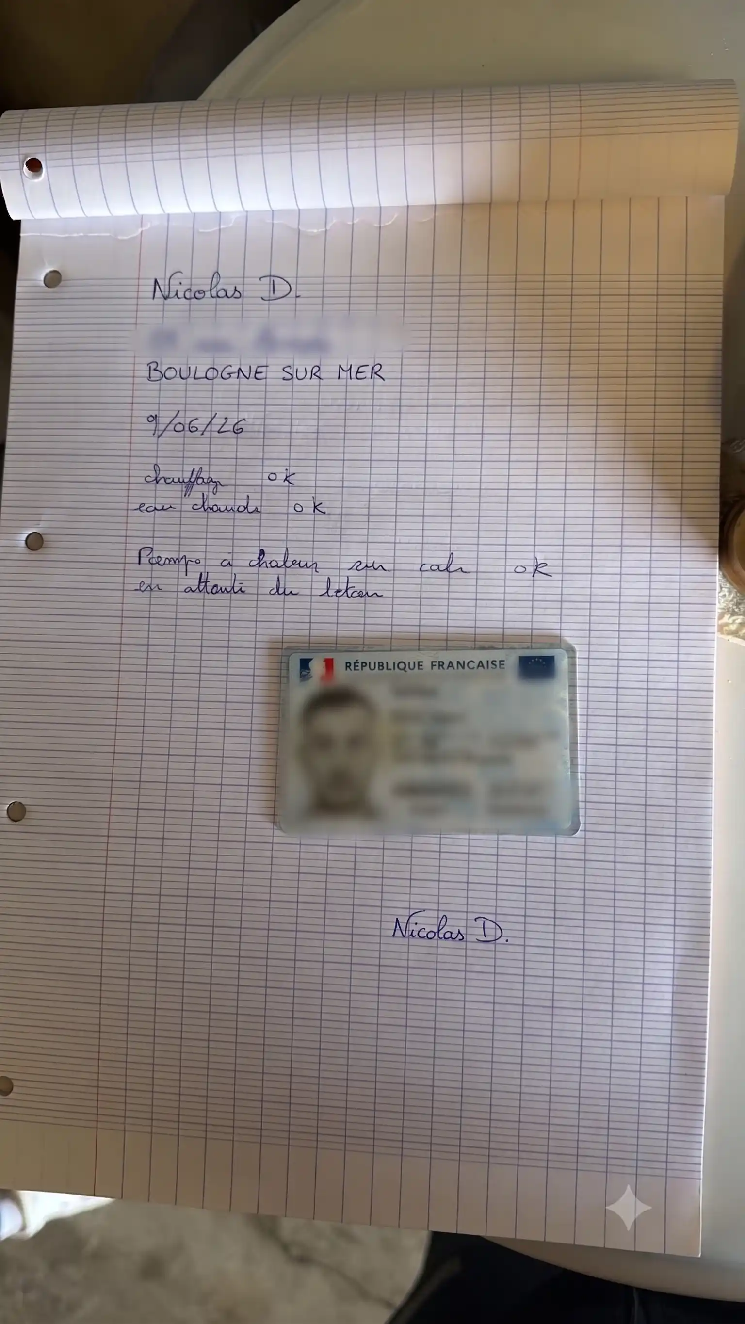 Avis client à boulogne sur mer